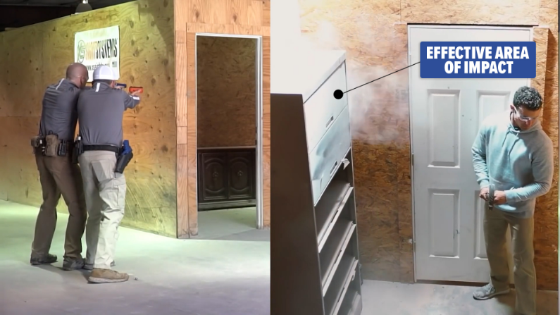Effective area of impact — doorway